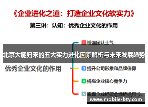 北京大腿归来的五大实力进化因素解析与未来发展趋势